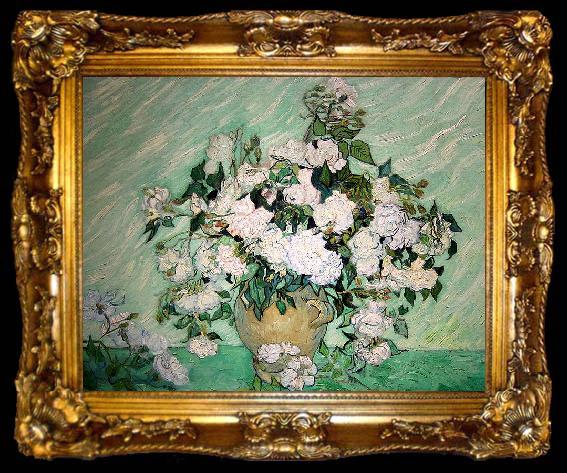 framed  Vincent Van Gogh Roses, ta009-2